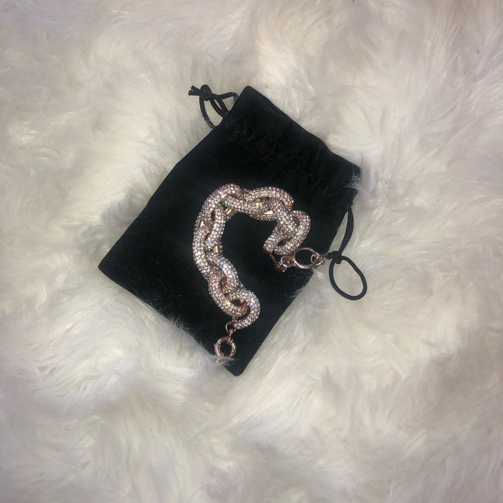 Chunky rose gold bracelet